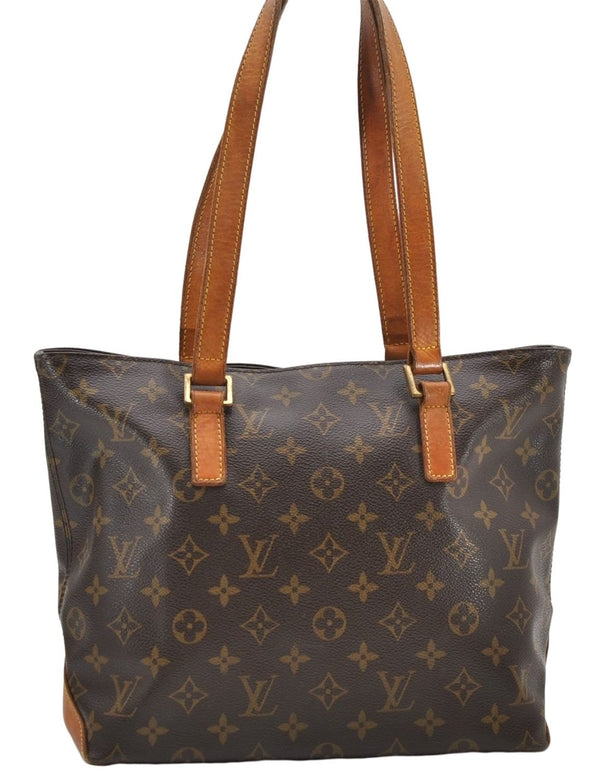 Authentic Louis Vuitton Monogram Cabas Piano Tote Bag M51148 LV 7526D