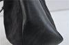 Authentic GUCCI Hand Tote Bag GG Canvas Leather 94898 Black 7528C