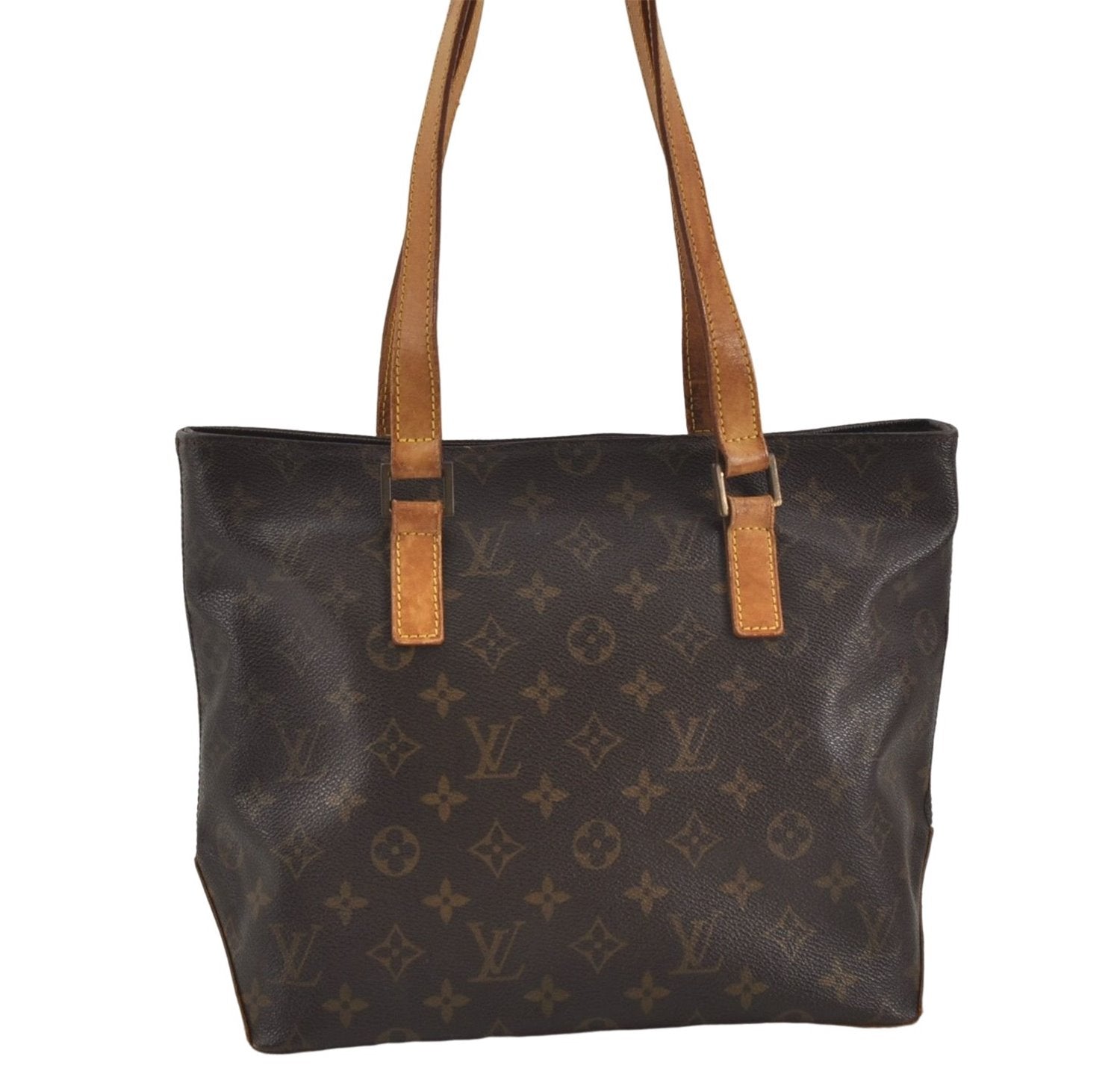 Authentic Louis Vuitton Monogram Cabas Piano Tote Bag M51148 LV 7528D