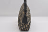 Authentic Christian Dior Trotter Shoulder Bag Purse Canvas Leather Blue 7528I