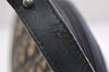 Authentic Christian Dior Trotter Shoulder Bag Purse Canvas Leather Blue 7528I