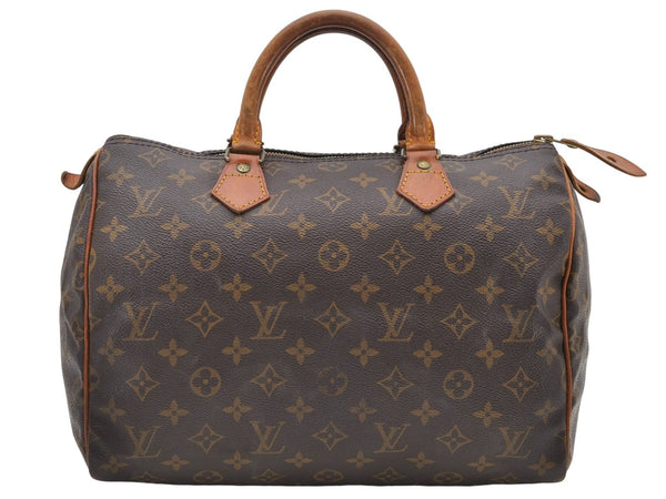 Authentic Louis Vuitton Monogram Speedy 30 Hand Boston Bag M41526 LV 7530D