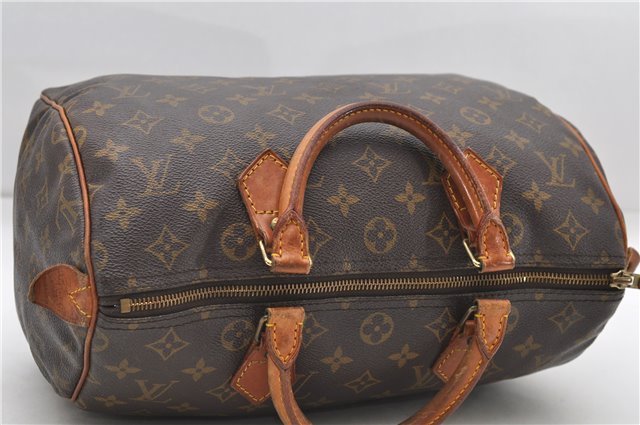 Authentic Louis Vuitton Monogram Speedy 30 Hand Boston Bag M41526 LV 7530D