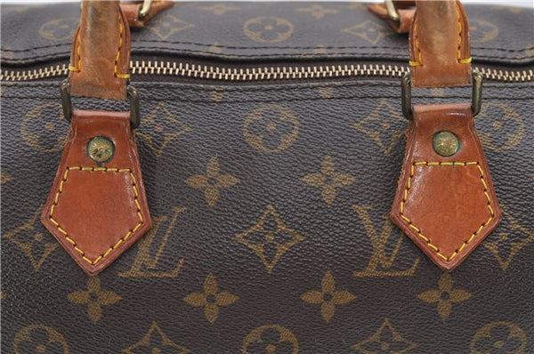 Authentic Louis Vuitton Monogram Speedy 30 Hand Boston Bag M41526 LV 7530D