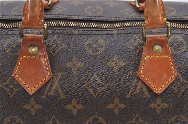 Authentic Louis Vuitton Monogram Speedy 30 Hand Boston Bag M41526 LV 7530D