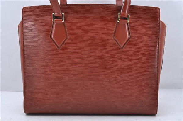 Authentic Louis Vuitton Epi Duplex Shoulder Hand Brown M52423 LV 7532D