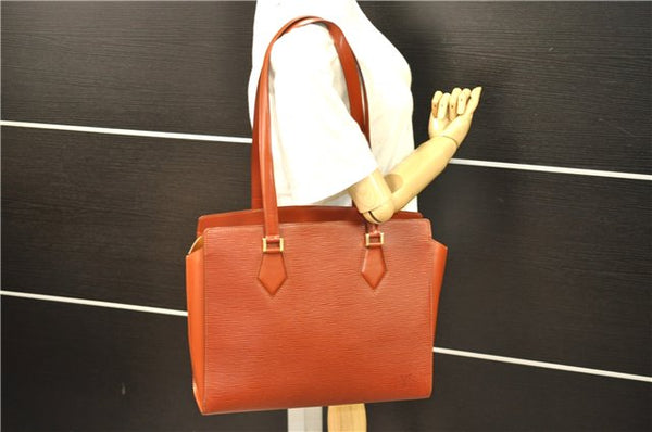 Authentic Louis Vuitton Epi Duplex Shoulder Hand Brown M52423 LV 7532D