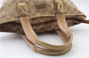 Authentic GUCCI Shoulder Hand Bag Purse GG Canvas Leather 131228 Beige 7536C