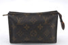 Auth LOUIS VUITTON Monogram Poche Toilette 15 Cosmetics Pouch M47546 LV 7537C
