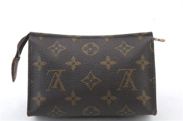 Auth LOUIS VUITTON Monogram Poche Toilette 15 Cosmetics Pouch M47546 LV 7537C