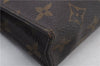 Auth LOUIS VUITTON Monogram Poche Toilette 15 Cosmetics Pouch M47546 LV 7537C