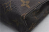 Auth LOUIS VUITTON Monogram Poche Toilette 15 Cosmetics Pouch M47546 LV 7537C