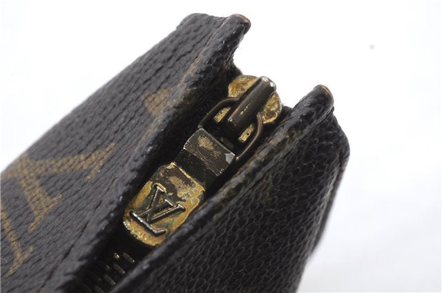 Auth LOUIS VUITTON Monogram Poche Toilette 15 Cosmetics Pouch M47546 LV 7537C