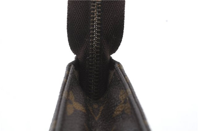 Auth LOUIS VUITTON Monogram Poche Toilette 15 Cosmetics Pouch M47546 LV 7537C