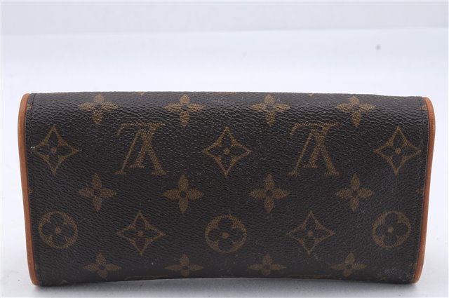 Authentic Louis Vuitton Monogram Pochette Twin PM Shoulder Bag M51854 LV 7538D