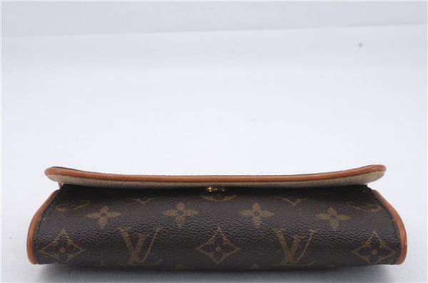 Authentic Louis Vuitton Monogram Pochette Twin PM Shoulder Bag M51854 LV 7538D