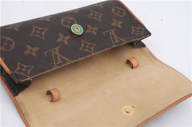 Authentic Louis Vuitton Monogram Pochette Twin PM Shoulder Bag M51854 LV 7538D