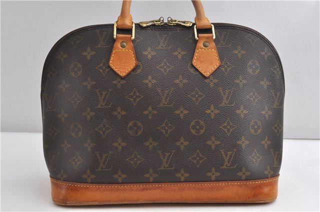 Authentic Louis Vuitton Monogram Alma Hand Bag Purse M51130 LV 7538F