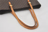 Authentic CELINE Macadam Blason Shoulder Tote Bag PVC Leather Brown 7539I