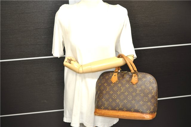 Authentic Louis Vuitton Monogram Alma Hand Bag M51130 LV 7541D
