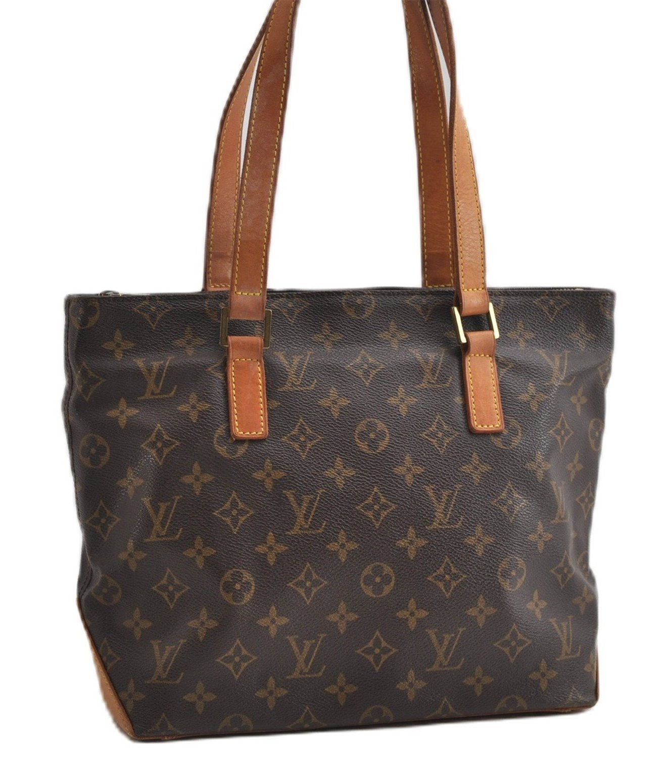 Authentic Louis Vuitton Monogram Cabas Piano Shoulder Tote Bag M51148 LV 7541F