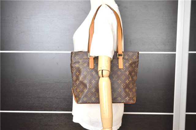 Authentic Louis Vuitton Monogram Cabas Piano Shoulder Tote Bag M51148 LV 7541F