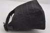 Authentic FENDI Zucchino Vintage Hand Bag Purse Canvas Leather Black 7541I