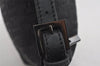 Authentic FENDI Zucchino Vintage Hand Bag Purse Canvas Leather Black 7541I