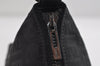 Authentic FENDI Zucchino Vintage Hand Bag Purse Canvas Leather Black 7541I