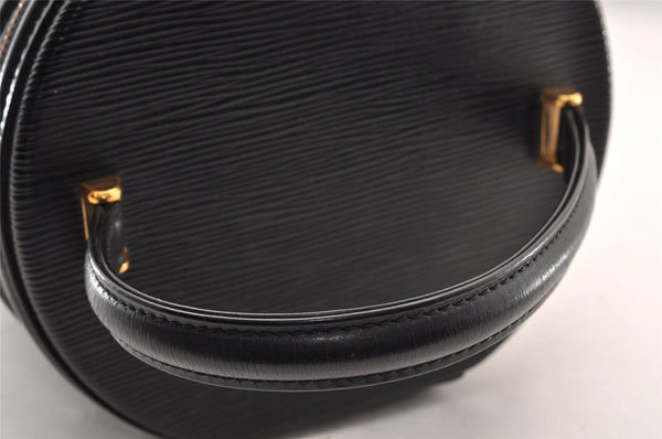 Authentic Louis Vuitton Epi Cannes Cosmetic Hand Bag Purse Black M48032 LV 7542I