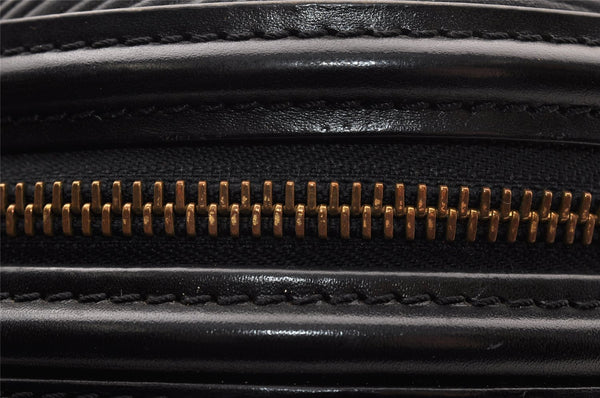 Authentic Louis Vuitton Epi Cannes Cosmetic Hand Bag Purse Black M48032 LV 7542I