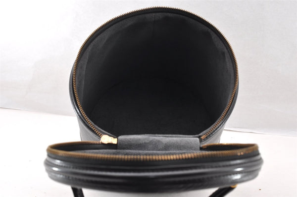 Authentic Louis Vuitton Epi Cannes Cosmetic Hand Bag Purse Black M48032 LV 7542I