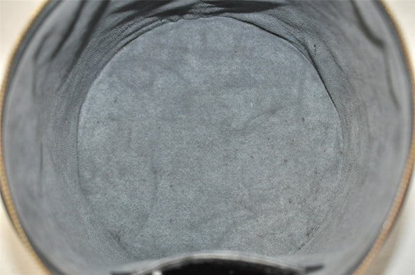 Authentic Louis Vuitton Epi Cannes Cosmetic Hand Bag Purse Black M48032 LV 7542I