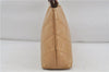 Auth CHANEL Calf Skin Matelasse Tortoise Shell Handle Hand Bag Beige CC 7544D