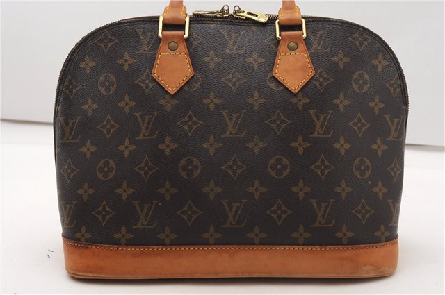 Authentic Louis Vuitton Monogram Alma Hand Bag Purse M51130 LV 7544F