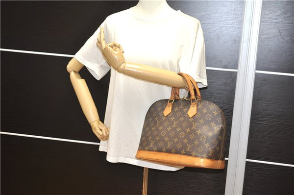 Authentic Louis Vuitton Monogram Alma Hand Bag Purse M51130 LV 7544F