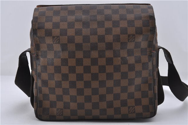 Authentic Louis Vuitton Damier Naviglio Shoulder Cross Body Bag N45255 LV 7545D