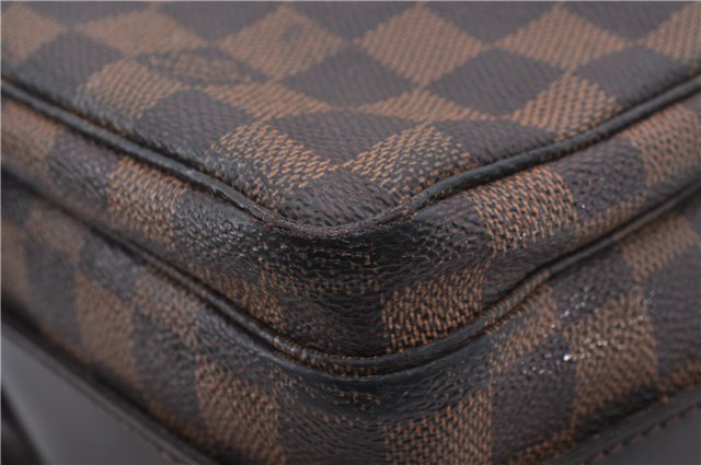 Authentic Louis Vuitton Damier Naviglio Shoulder Cross Body Bag N45255 LV 7545D