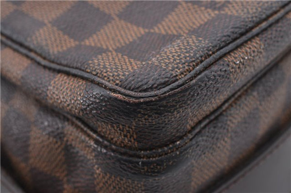 Authentic Louis Vuitton Damier Naviglio Shoulder Cross Body Bag N45255 LV 7545D