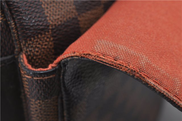 Authentic Louis Vuitton Damier Naviglio Shoulder Cross Body Bag N45255 LV 7545D