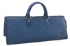Authentic Louis Vuitton Epi Sac Triangle Hand Bag Blue M52095 LV 7545F