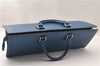 Authentic Louis Vuitton Epi Sac Triangle Hand Bag Blue M52095 LV 7545F