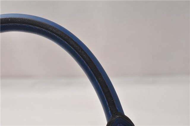 Authentic Louis Vuitton Epi Sac Triangle Hand Bag Blue M52095 LV 7545F