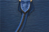 Authentic Louis Vuitton Epi Sac Triangle Hand Bag Blue M52095 LV 7545F