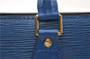 Authentic Louis Vuitton Epi Sac Triangle Hand Bag Blue M52095 LV 7545F
