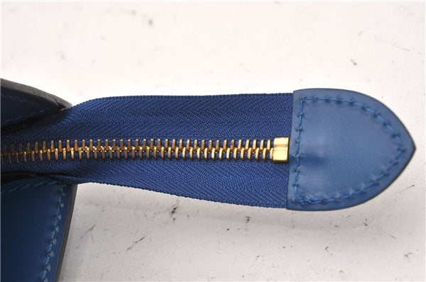 Authentic Louis Vuitton Epi Sac Triangle Hand Bag Blue M52095 LV 7545F