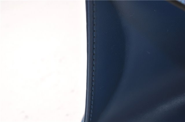 Authentic Louis Vuitton Epi Sac Triangle Hand Bag Blue M52095 LV 7545F