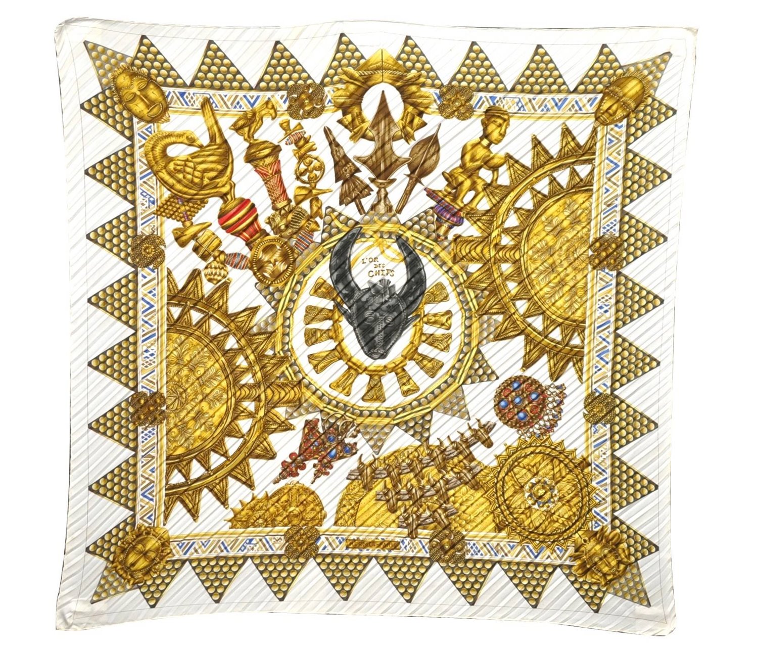 Authentic HERMES Pleats Scarf 