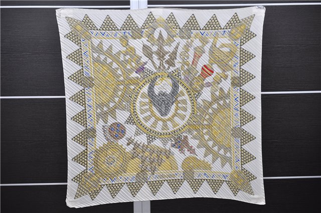 Authentic HERMES Pleats Scarf 