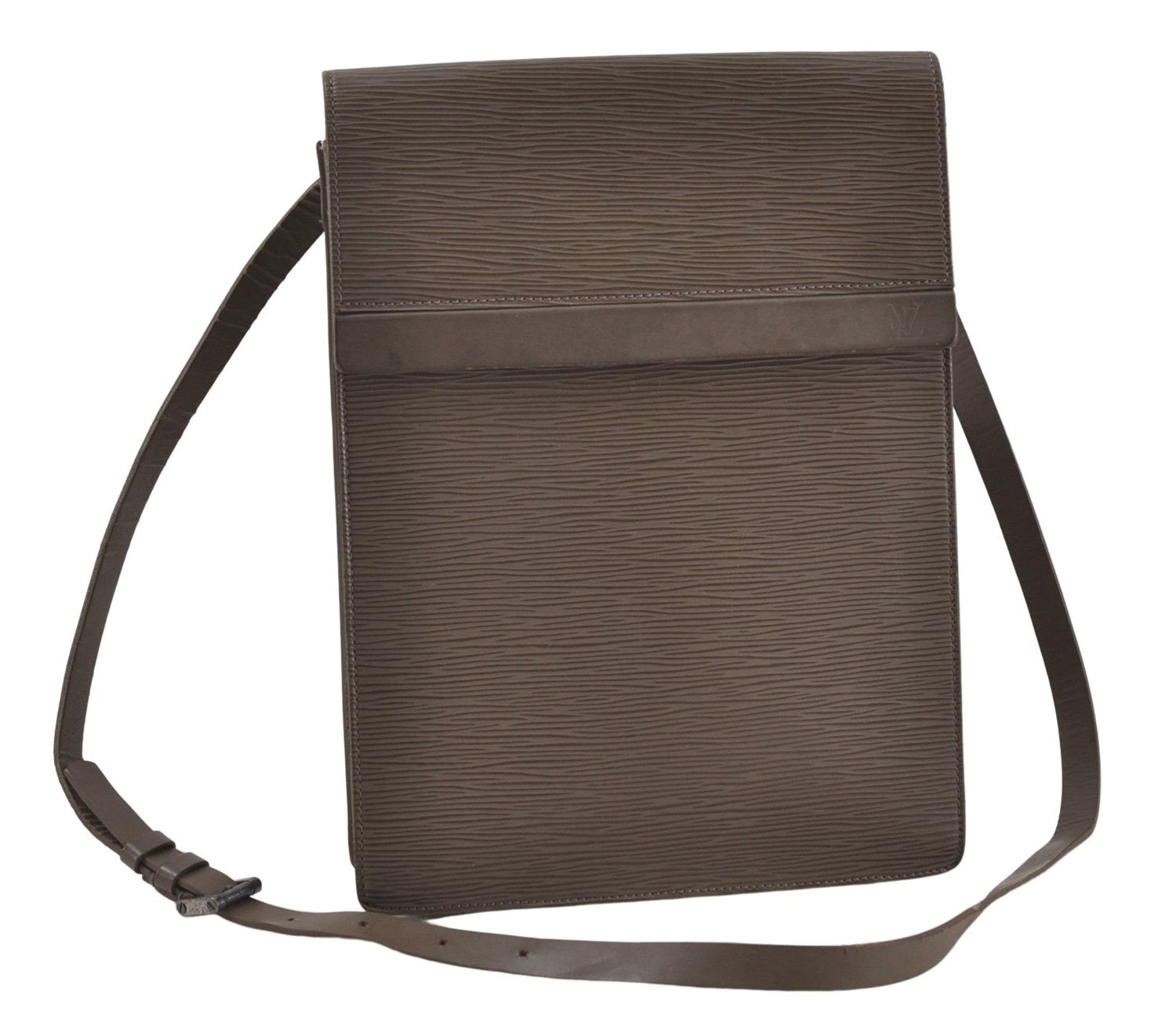 Authentic Louis Vuitton Epi Ramatuelle Shoulder Cross Bag Gray M5247C LV 7554D